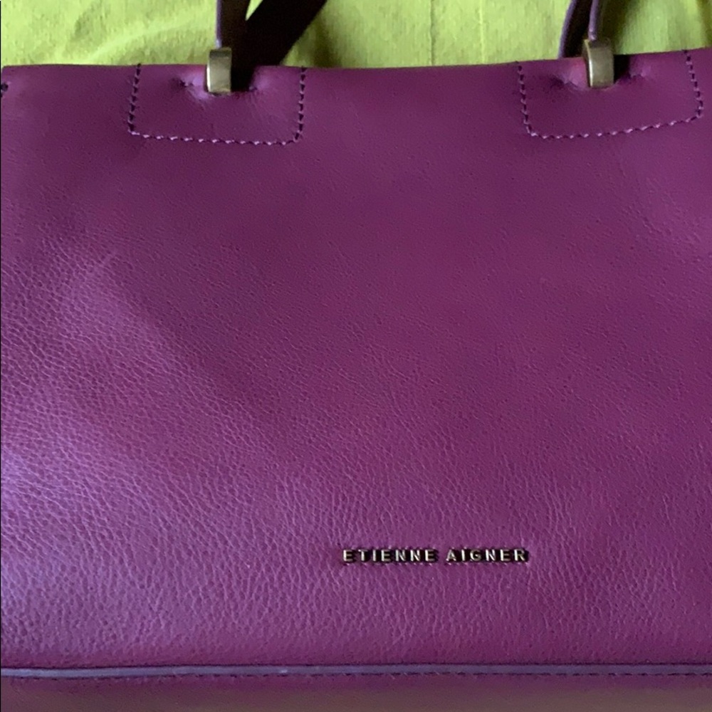 Etienne Aigner burgundy Colette tote purse NWT